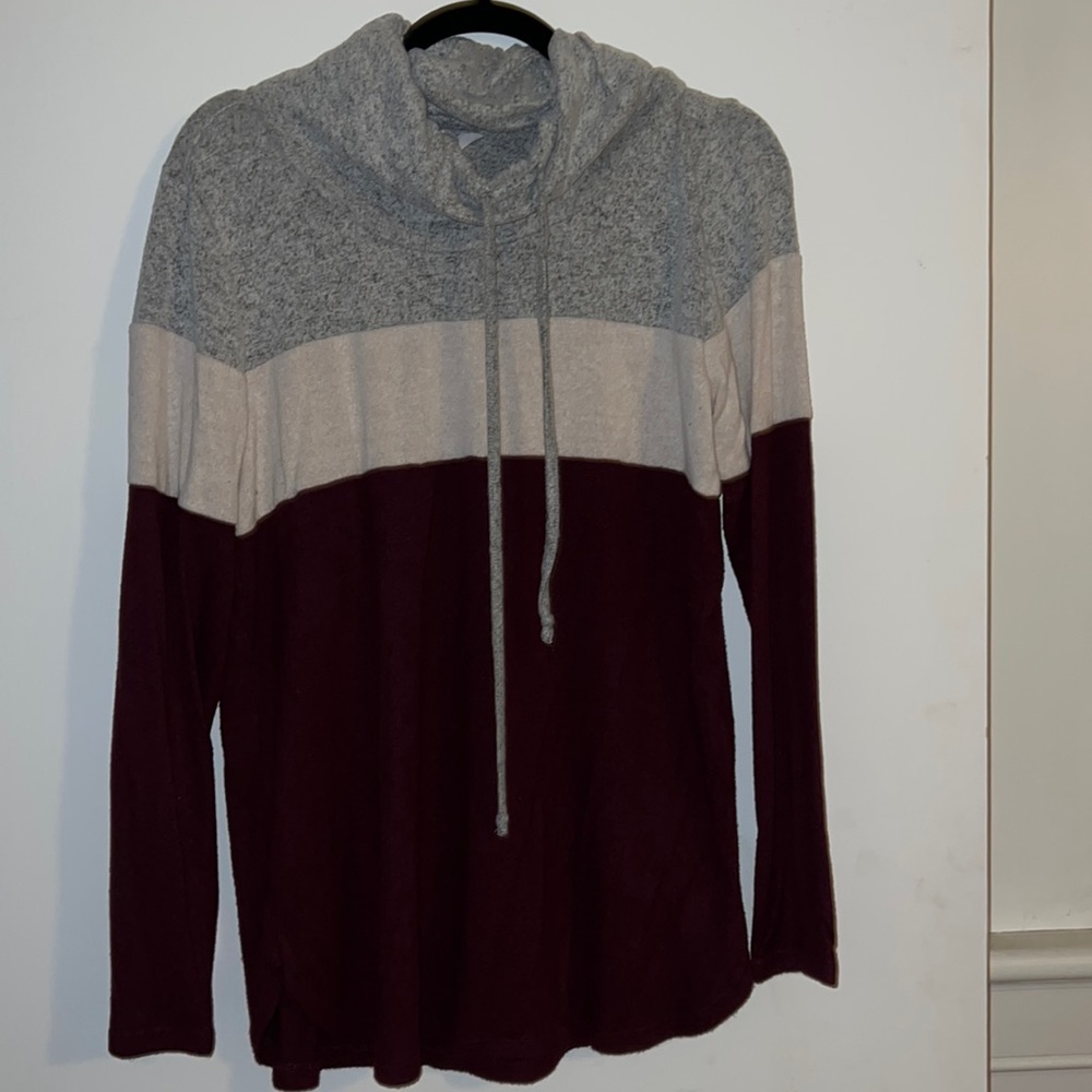 Market Spruce cowl neck sweater